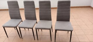 4 Sillas Comedor Tapizadas