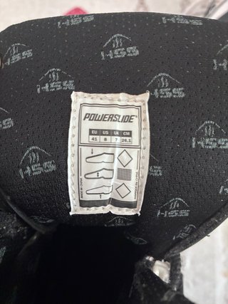 Pattini da ghiaccio freestyle nero/bianco. Taglia 40