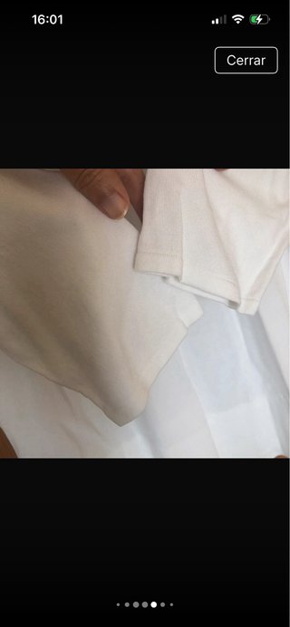 Blusa camiseta blanca Talla XL con pedrería