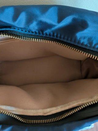 Bolso bandolera acolchado azul