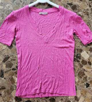 Pack 2 Camisetas Zara Talla S Rosa