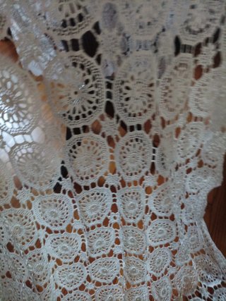 Copritavolo uncinetto bianco
