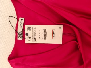 Conjunto Zara Pantalón y Top fucsia Talla XS