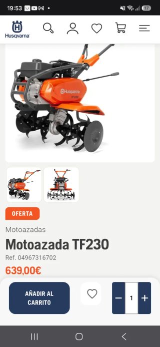 Motoazada Husqvarna TF230