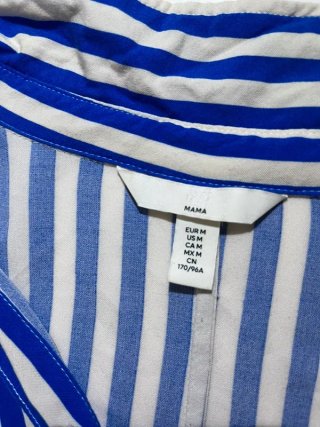 Vestido camisero premamá y lactancia H&M Mama