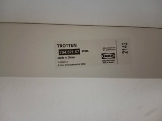 Mesa con ruedas de ikea Trotten