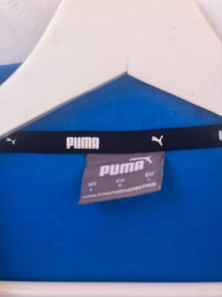 Polo Puma azul hombre talla L manga corta clásico