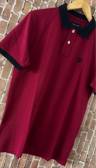 Polo Eden Park color burdeos 100% original