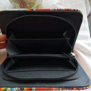 Cartera étnica multicolor
