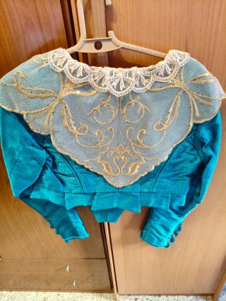 Corpiño Fallera Adulto T40/42 Azul Cian.
