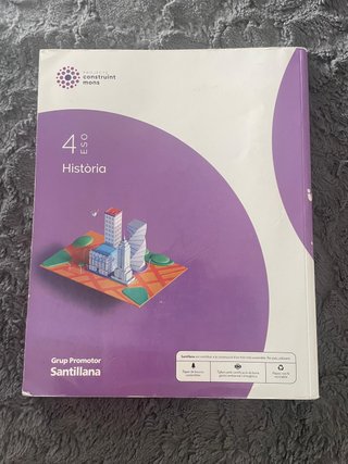 Libro Escolar Història 4t ESO Construint Mons