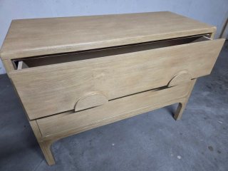 Cómoda de Madera Natural 3 Cajones