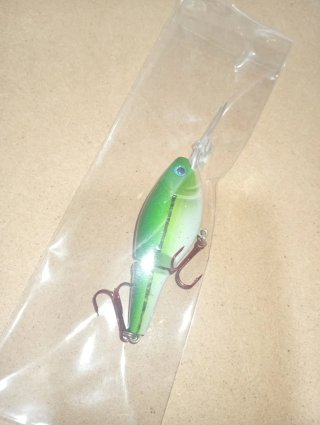 Señuelo de pesca verde