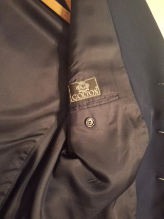 Traje de vestir azul marino hombre