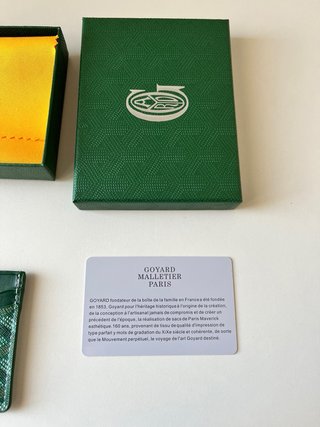 Portacarte Goyard Verde