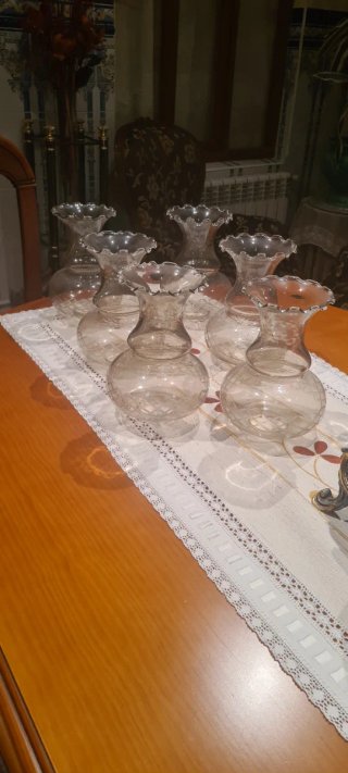 7 Focos Lámpara Vintage Cristal para salón de jujo