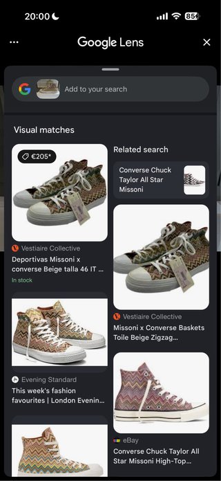 Missoni Converse All Star Tela Multicolor T.42 (19