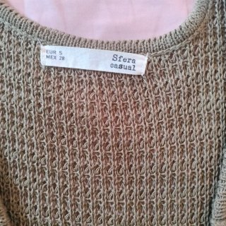 Top crochet verde oscuro con abalorios