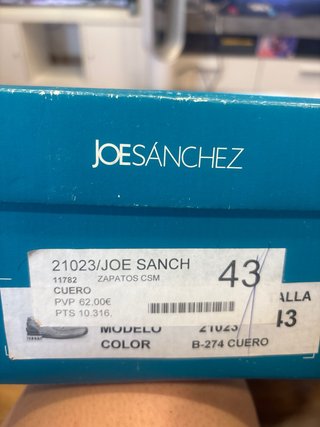 Zapatos JOESANCHEZ Hombre Talla 43 Nuevos
