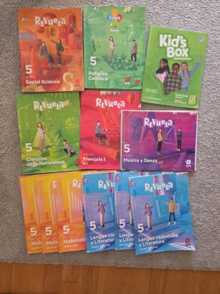 Lote libros 5° EPO SM Revuela