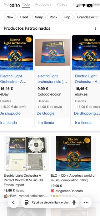 CD Electric Light Orchestra A Perfect World Of Mus