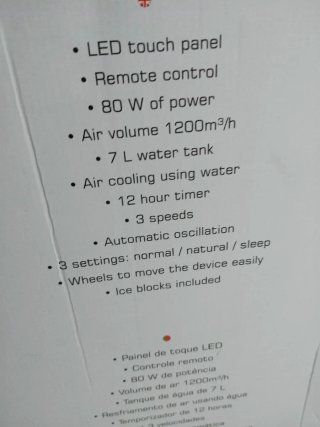 Krhüner Climatizador Evaporativo