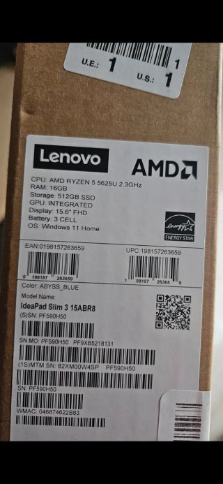 Portátil Lenovo IdeaPad Slim 3 Azul