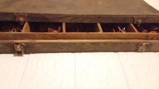 Caja de arandelas vintage