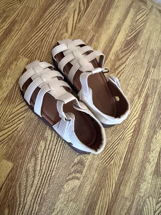Sandalias Niños Talla 27 Blancas Nuevas sin estren