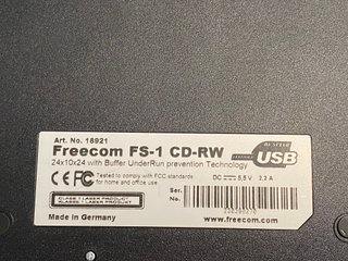 Grabadora CD-RW Externa Freecom FS-1