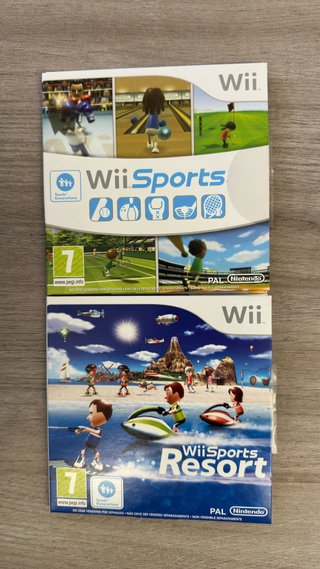 Nintendo Wii Negra + Wii Sports + Resort Pak