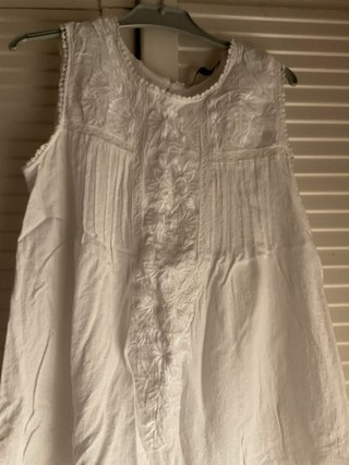 Blusa Ibicenca Encaje Bordada Blanca