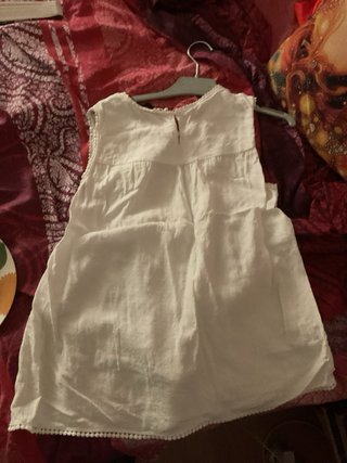 Blusa Ibicenca Encaje Bordada Blanca