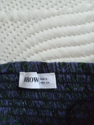 Falda Brownie volantes estampada