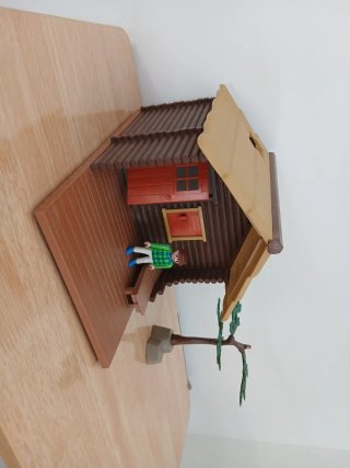 Cabaña de Playmobil con figura Como lo ves foto