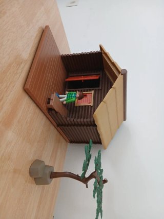 Cabaña de Playmobil con figura Como lo ves foto