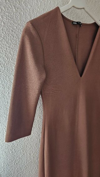 Vestido ZARA marrón