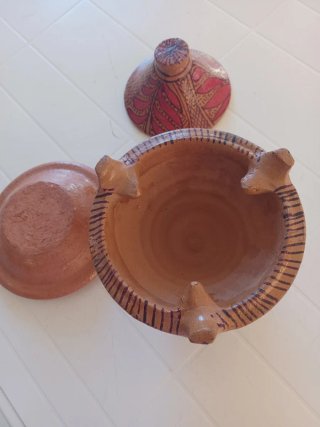 Tajín decorativo cerámica terracota