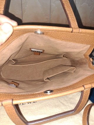 Bolso Loewe Marrón Piel Texturizada