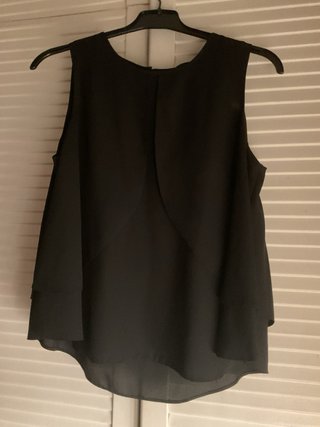Blusa vaporosa negra