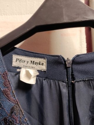 Vestido Pifer & Mayka Azul Marino Talla 52