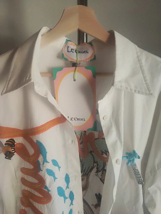 Camisa Lecruel Talla S Bordada