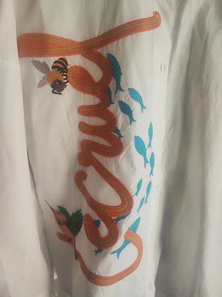 Camisa Lecruel Talla S Bordada