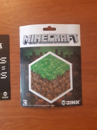 Pack 4 pegatinas oficiales Minecraft Jinx