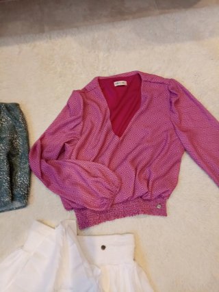 Conjunto Pink Pomelo: 2 Blusas 1 falda