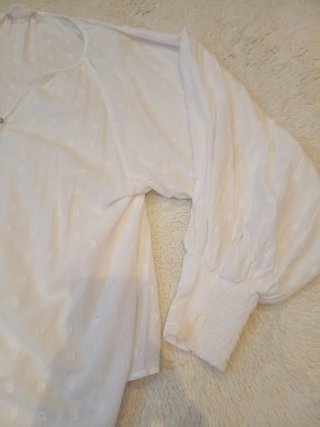 Blusa Mango Blanca Mujer