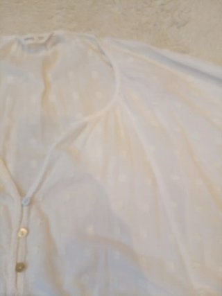 Blusa Mango Blanca Mujer
