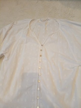 Blusa Mango Blanca Mujer