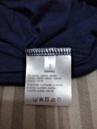 Camiseta manga corta Clockhouse azul talla S