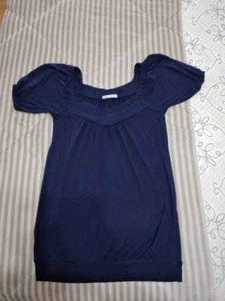 Camiseta manga corta Clockhouse azul talla S